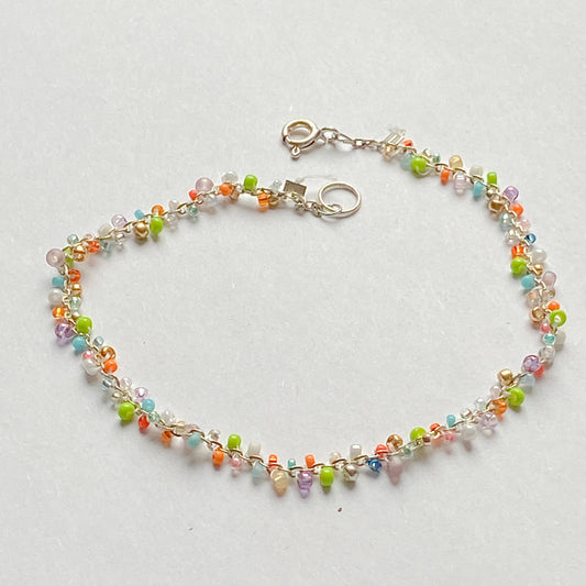 BIBOU - buntes Silber Armband im Lilley-Design