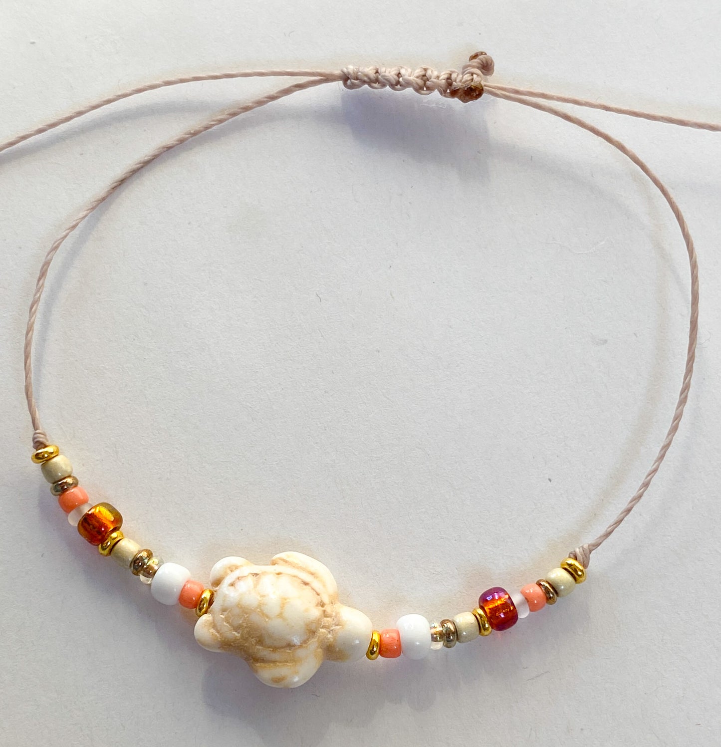 SCHILDI - Schiebeknoten Armband mit Schildkröte