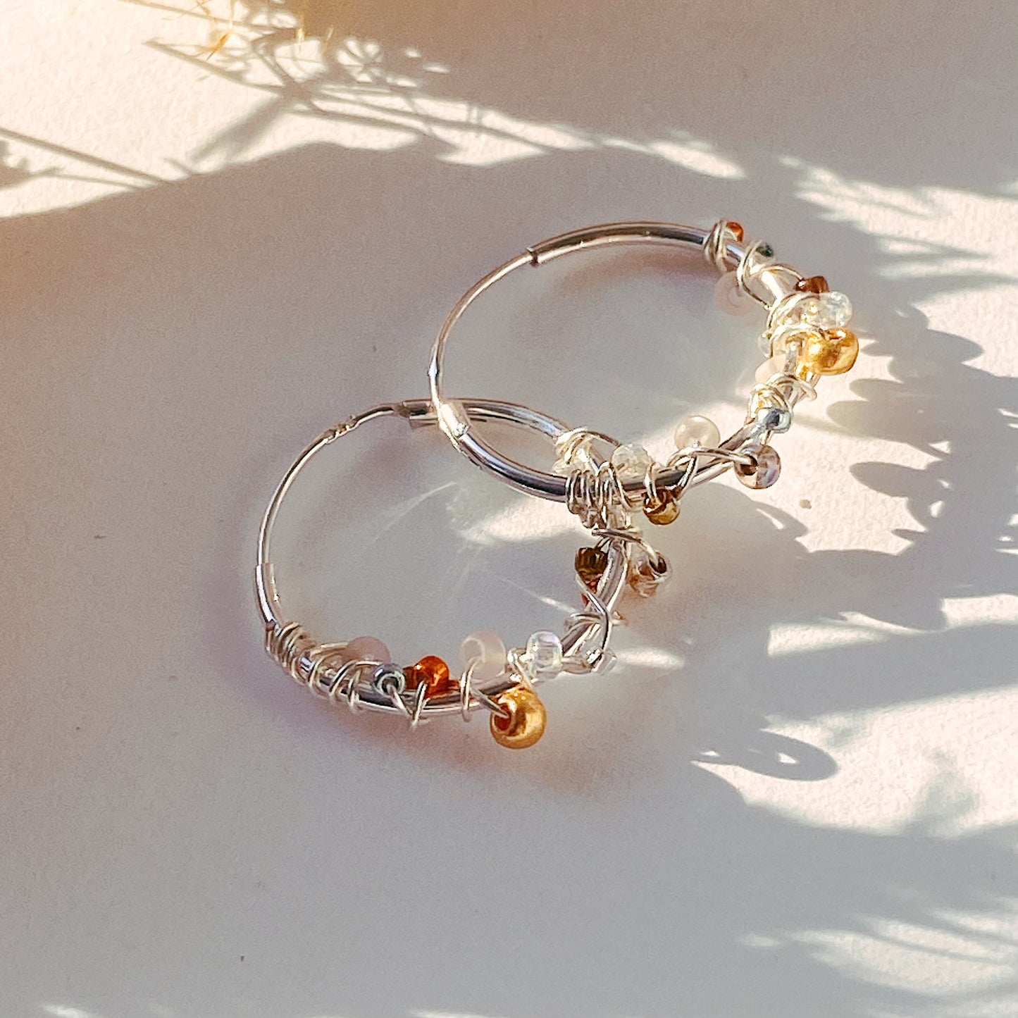 GOLDEN SUNRISE Silber Ohrringe