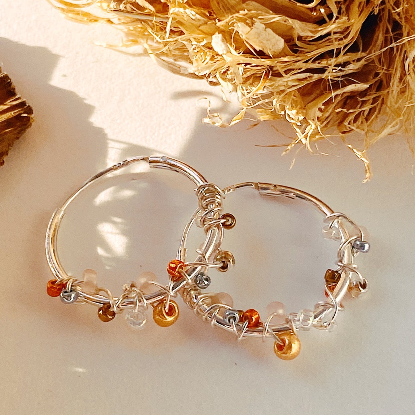 GOLDEN SUNRISE Silber Ohrringe