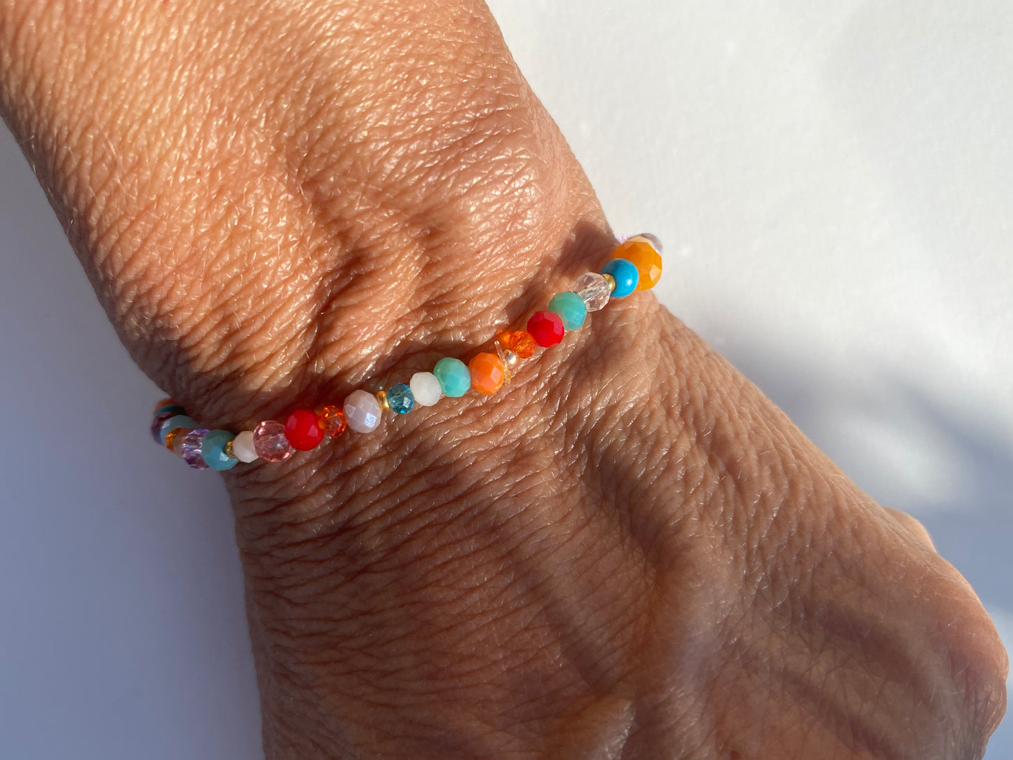 MOOD - funkelnde, elastische Armbänder handgefertigt verschiedene Farbvarianten