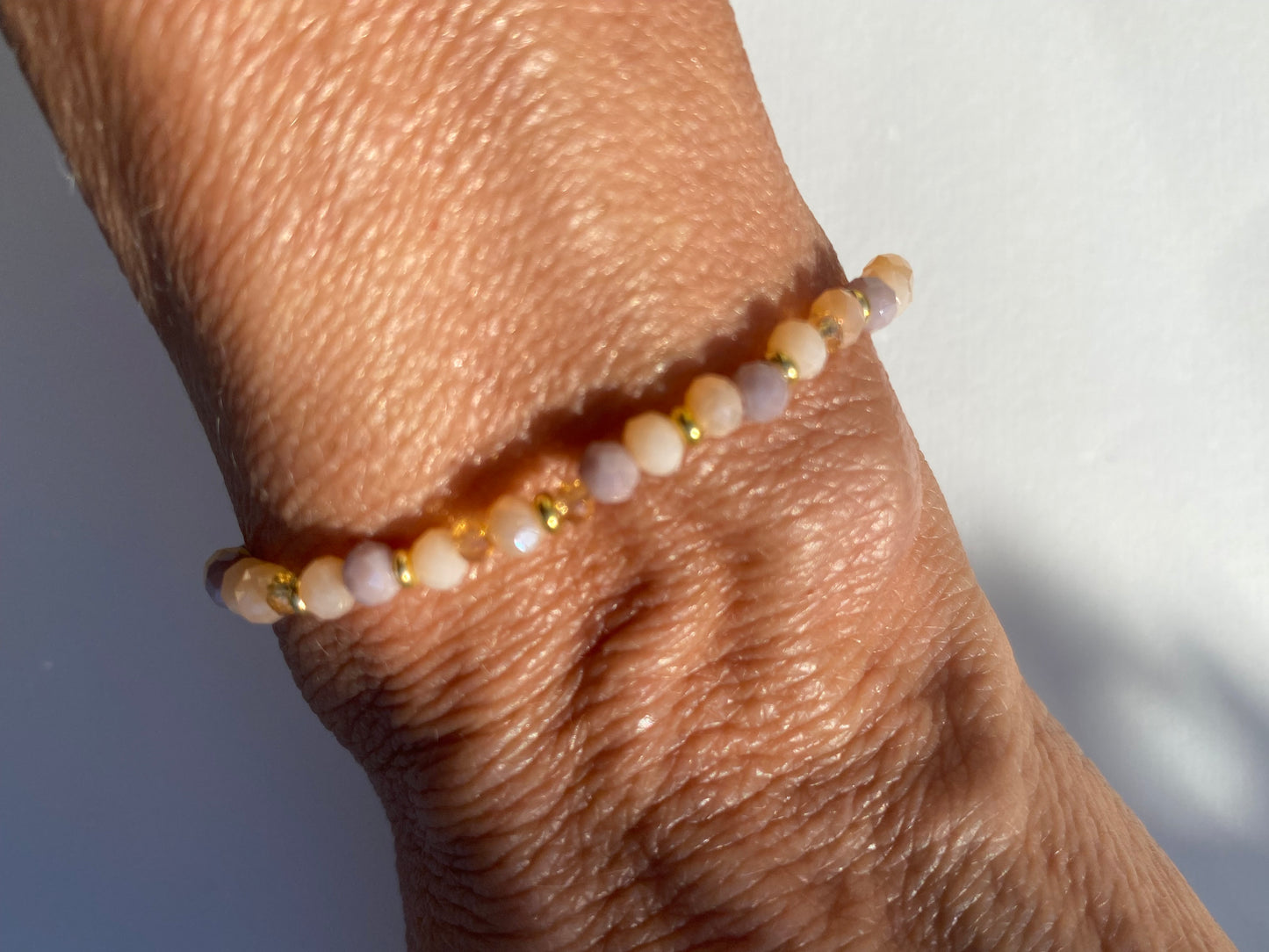 MOOD - funkelnde, elastische Armbänder handgefertigt verschiedene Farbvarianten