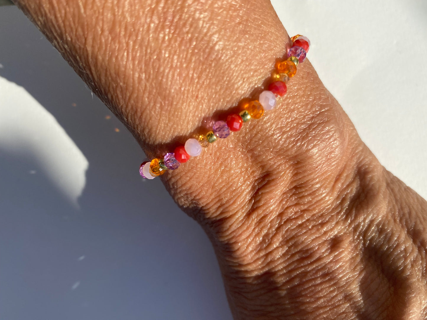 MOOD - funkelnde, elastische Armbänder handgefertigt verschiedene Farbvarianten