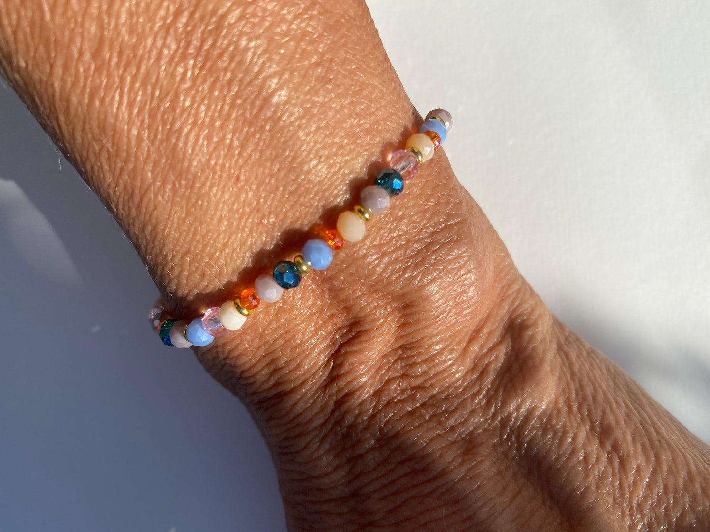MOOD - funkelnde, elastische Armbänder handgefertigt verschiedene Farbvarianten