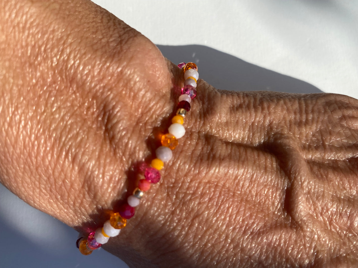 MOOD - funkelnde, elastische Armbänder handgefertigt verschiedene Farbvarianten