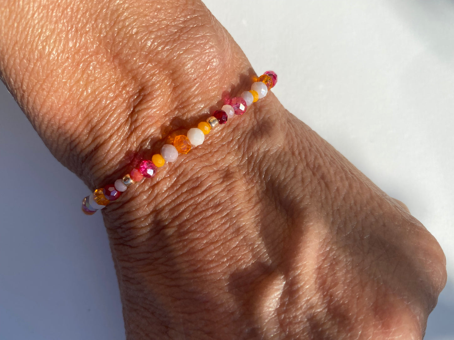 MOOD - funkelnde, elastische Armbänder handgefertigt verschiedene Farbvarianten