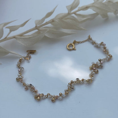 WHITE WEDDING - goldenes Armband im lilley design