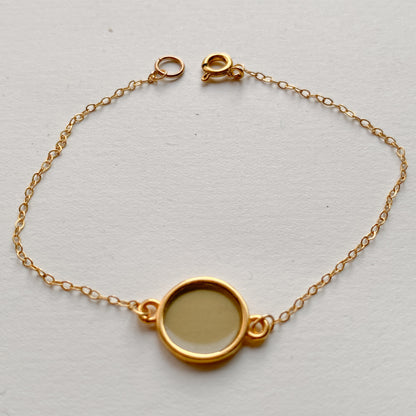 LIEBLING - Goldarmband mit Eyecatcher zeitlos schön