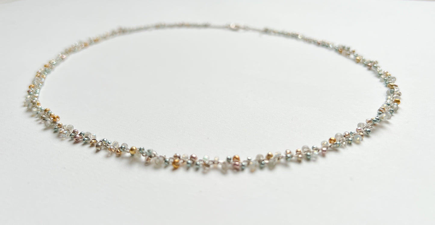 Handgemachte silberkette filigran bohostyle