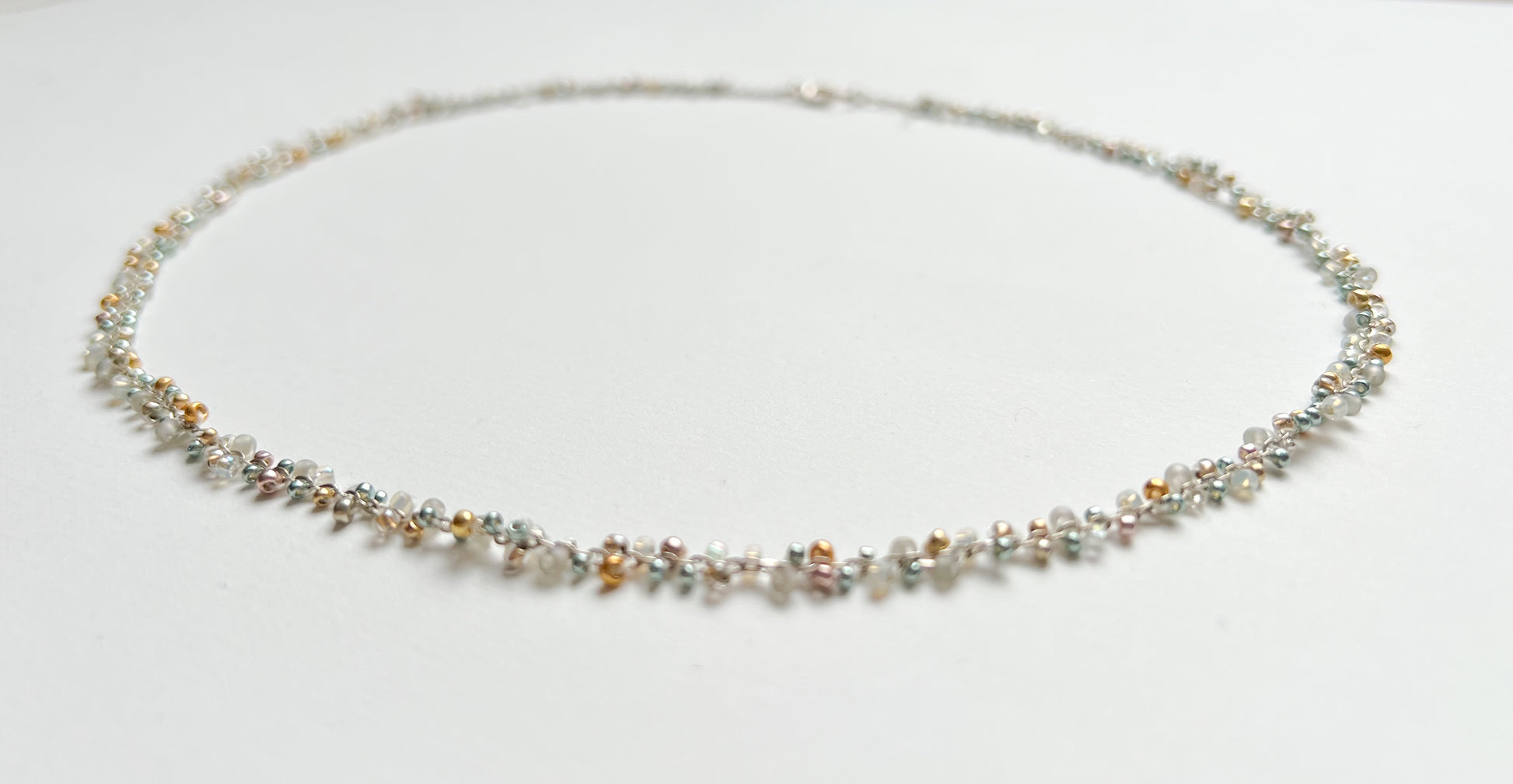 Handgemachte silberkette filigran bohostyle