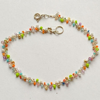 BIBOU - buntes Silber Armband im Lilley-Design