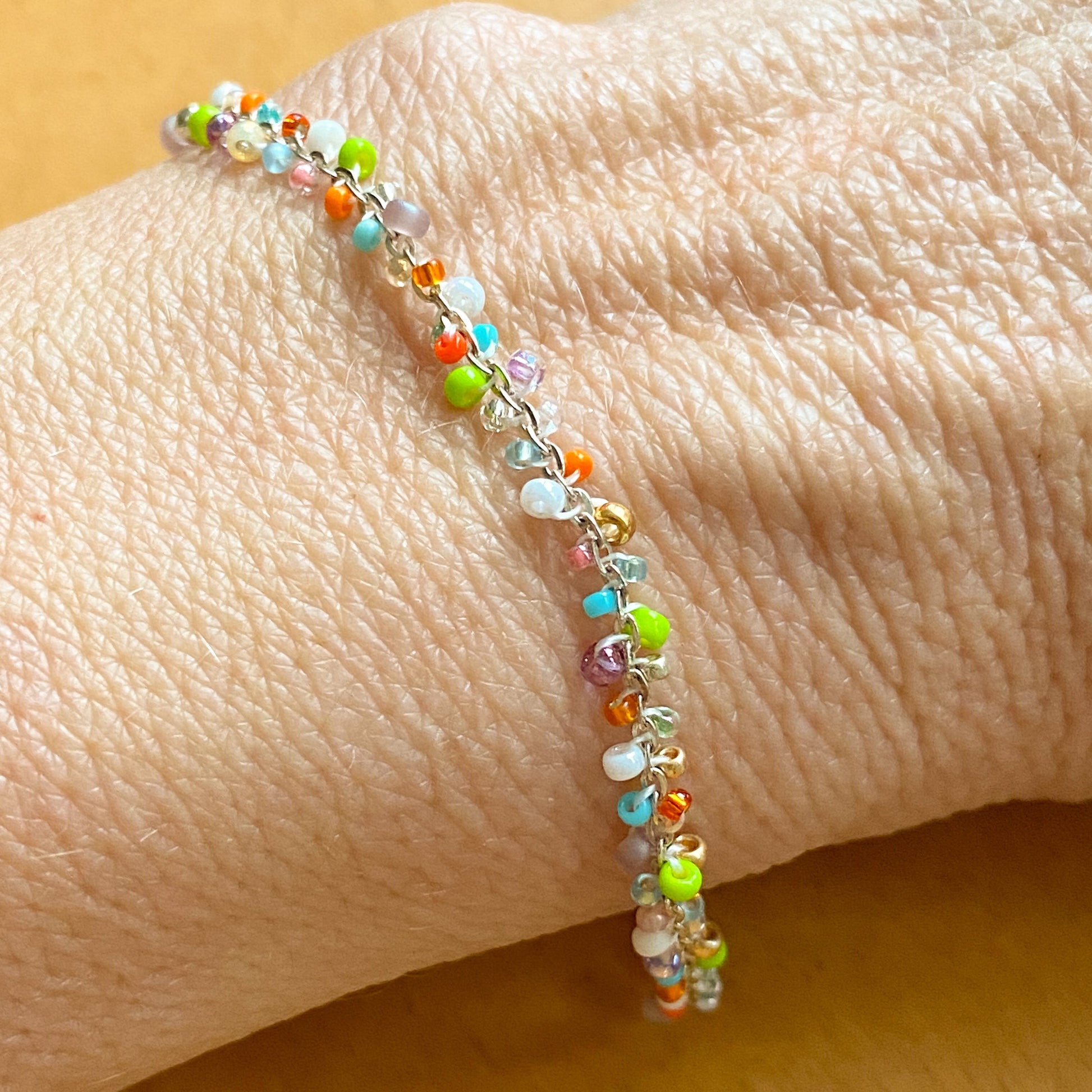 BIBOU - buntes Silber Armband im Lilley-Design