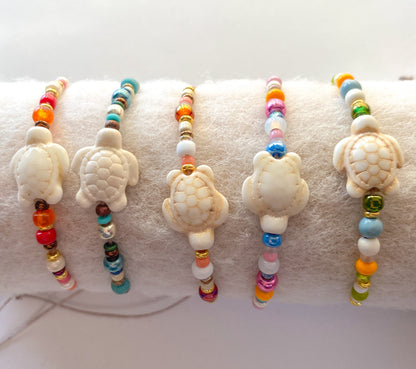 SCHILDI - Schiebeknoten handgemachte Armband mit Schildkröte