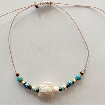 SCHILDI - Schiebeknoten Armband mit Schildkröte
