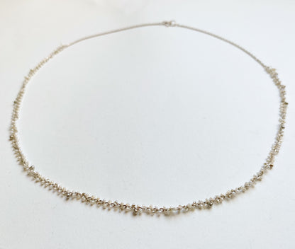 handgemachte zarte Silberkette  -SILVER MOON