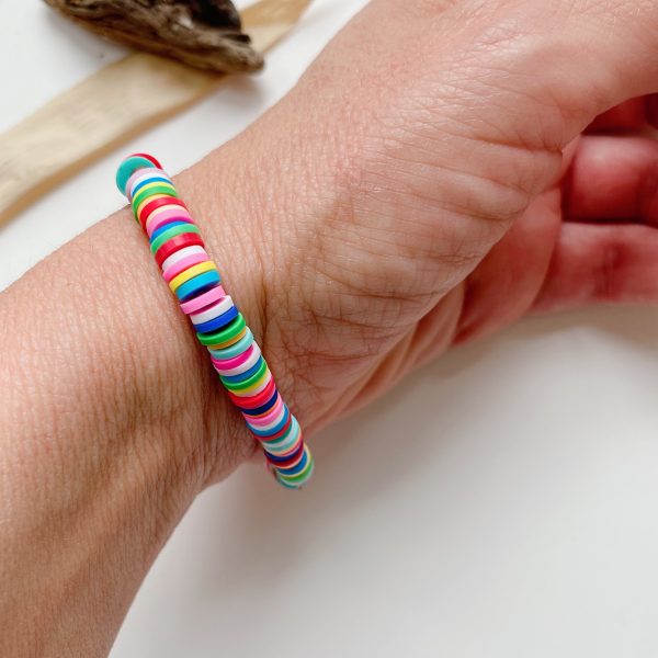 farbenfrohes elastisches Ibiza-Armband
